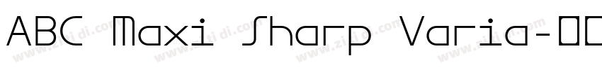 ABC Maxi Sharp Varia字体转换